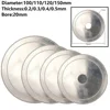 1pc Diamond Cutting Disc 20mm Bore Super Thin Saw Blade Wheel For Glass Stone Amber Gemstone Cutting 100/110/120/150mm