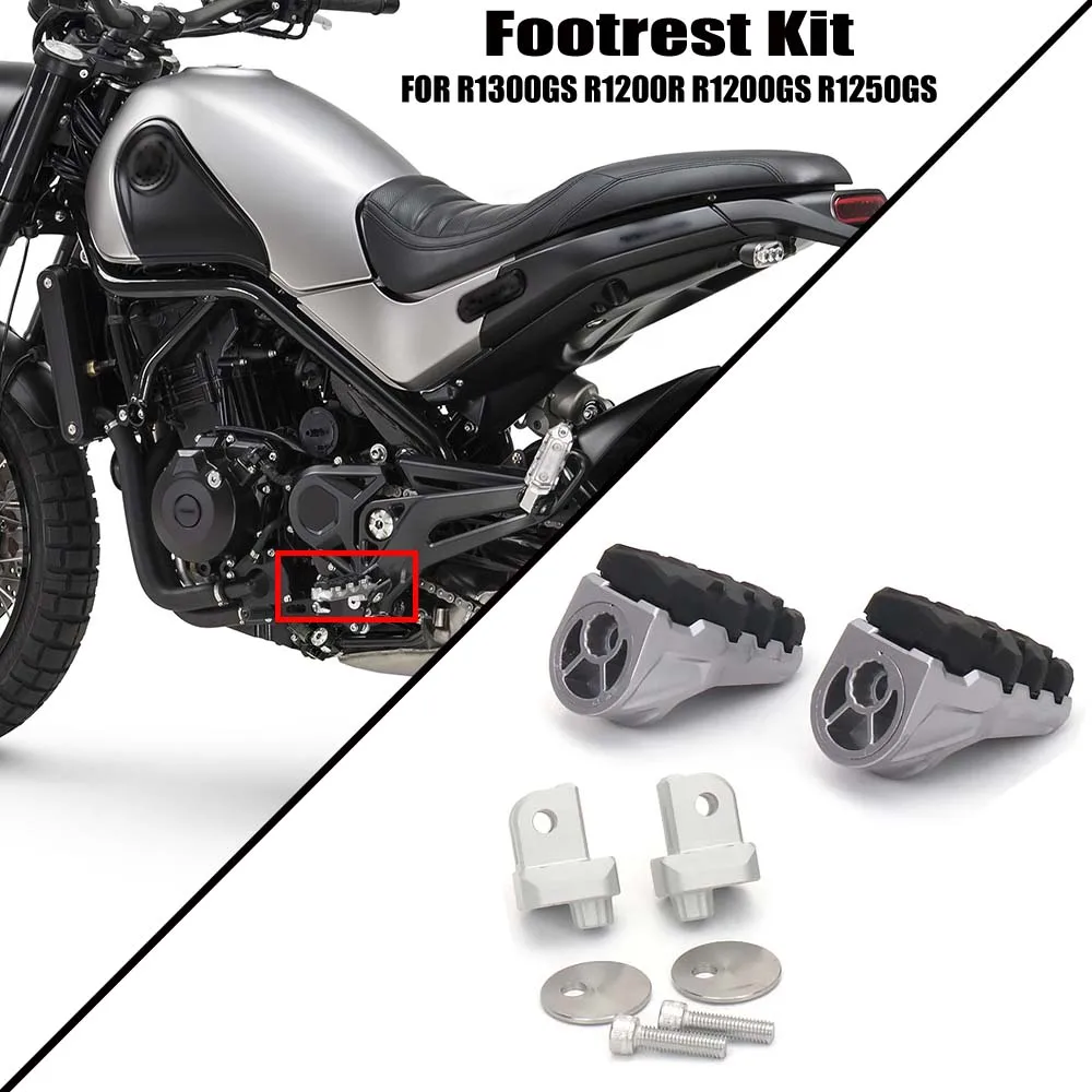 

Motorcycle For Benelli Leoncino 500 Trail 2018-2024 TRK 502 X CNC Foot Pegs Footrest Kit For Aprilia SL 750 Shiver 2007-2016