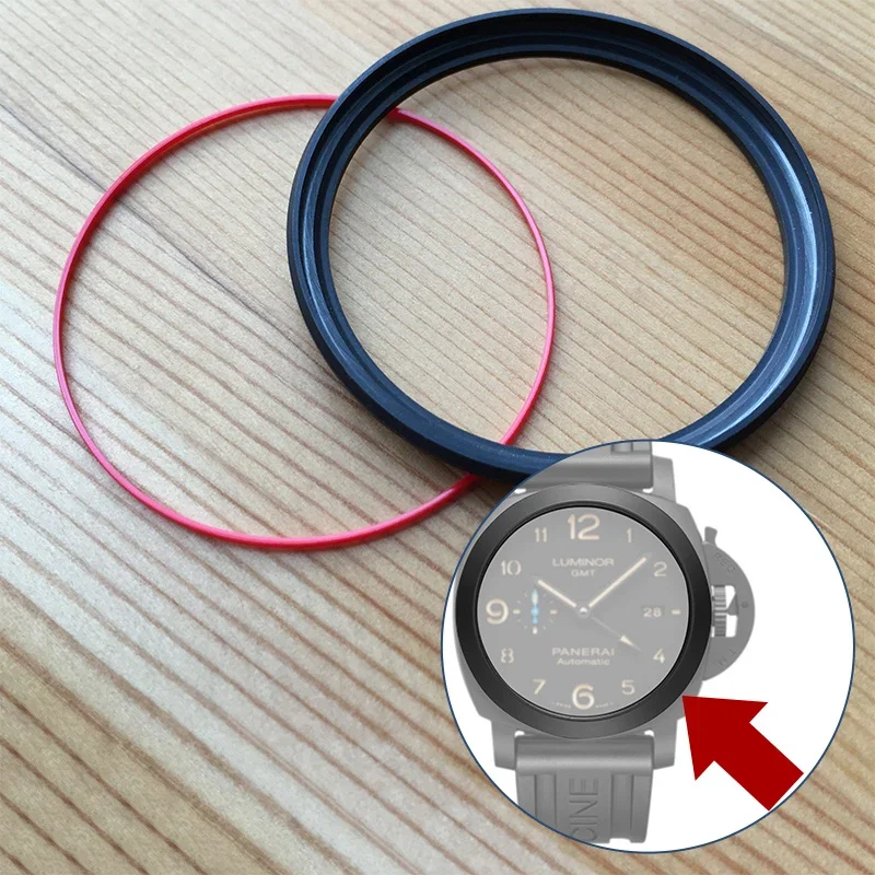 Lunetta In Ceramica Iniserts Anello Interno Impermeabile Per Parti Di Orologi Panerai Luminor1950 Pam00441