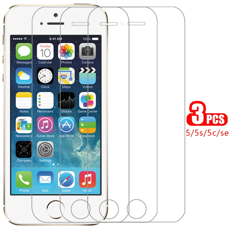 Custodia Per Apple Iphone Se 5 S 5C 5 S C Vetro Temperato Su Iphonese Iphone5S Iphone5C S5 C5 Cover Posteriore 360 I Phone Ipone Iphon Ihone