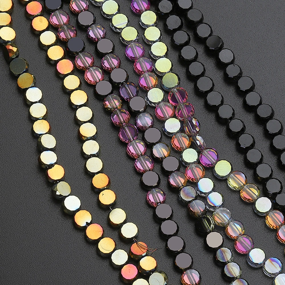 100 Perles D'espacement à Facettes - Cristal Tchèque 4mm/6mm - Qualité Paon