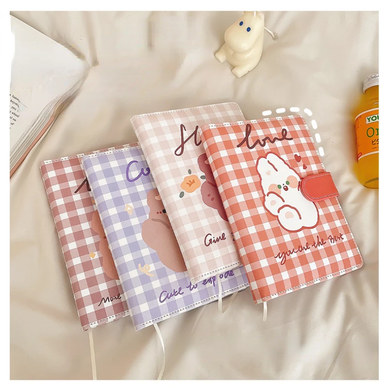 Cute Hand Book kawaii diary Notebook ins Wind Girl Heart Notes Cartoon Student Color Page Hand Book sketchbook