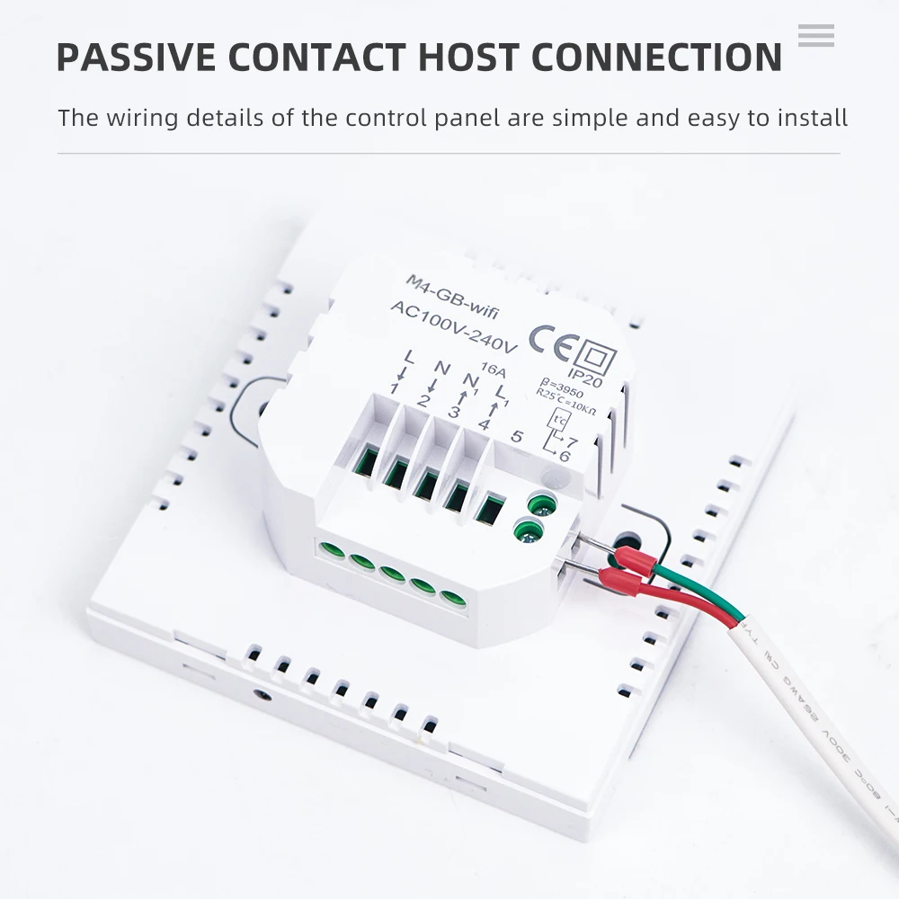 Thermostat numérique sans fil GoSmart 230V/16A Wi-FI Tuya