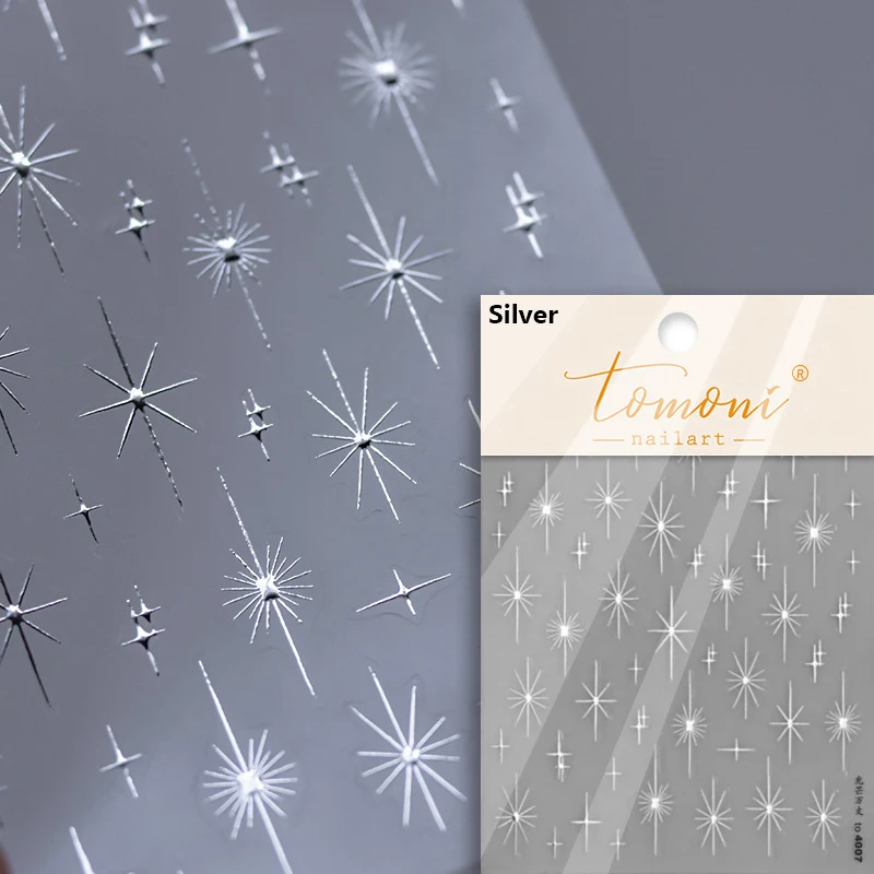 Elegant Starlight Glitter Rhinestone Nail Art Stickers