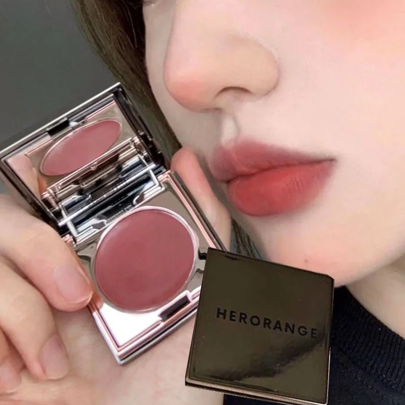 

Multi purpose Lip Mud Moisturizing and Rich Coloring Vitality Girl Monochrome powder blusher Cream Makeup Freeshipping