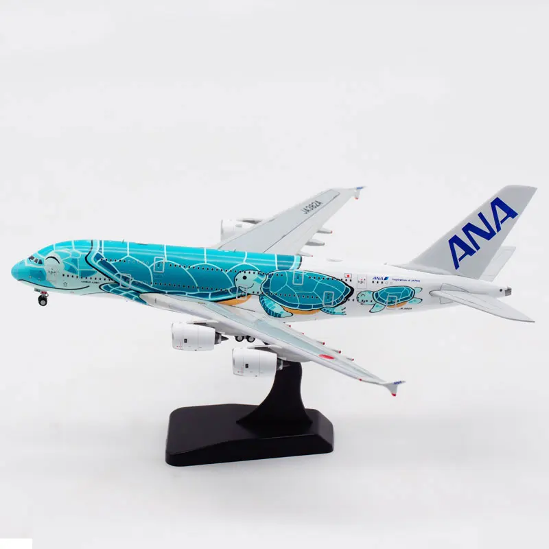 

Diecast 1:400 Scale ANA A380 JA382A Green Turtle Alloy Static Aircraft Model Collection Souvenir Ornaments Display