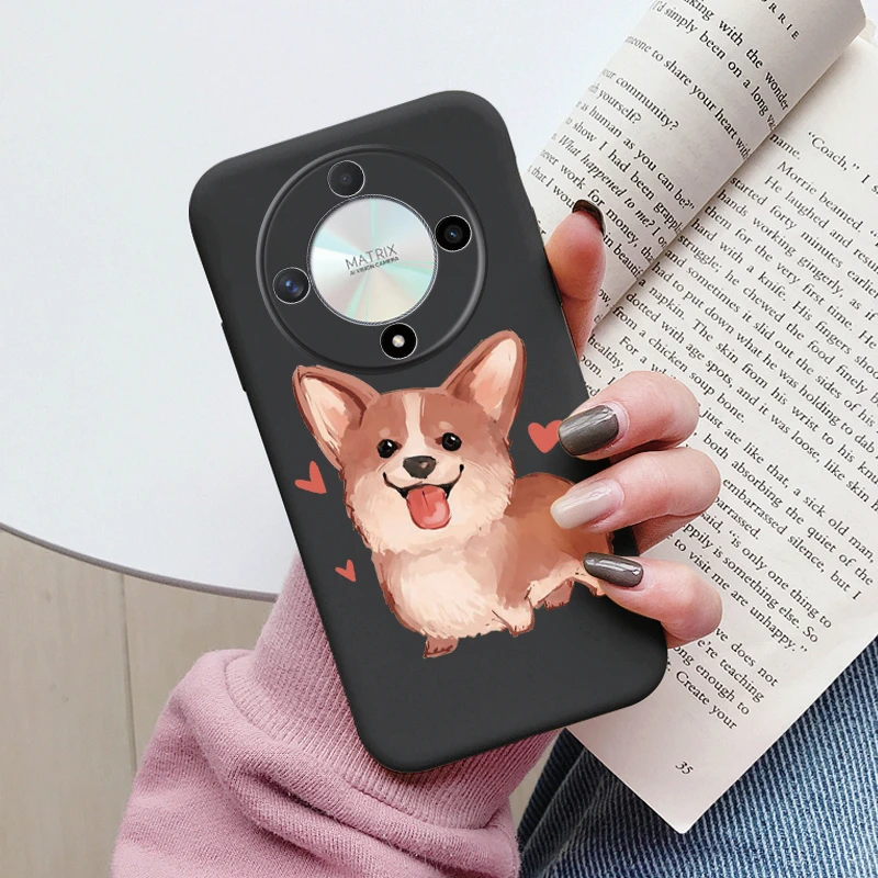 Cute Cat Silicone Soft Back Case with Lovely Cartoon Design
