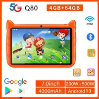 New 5G WiFi Kids Tablet 7 Inch Quad Core 4GB RAM 64GB ROM Android 13 Google Learning Education Games Tablets Bluetooth 1