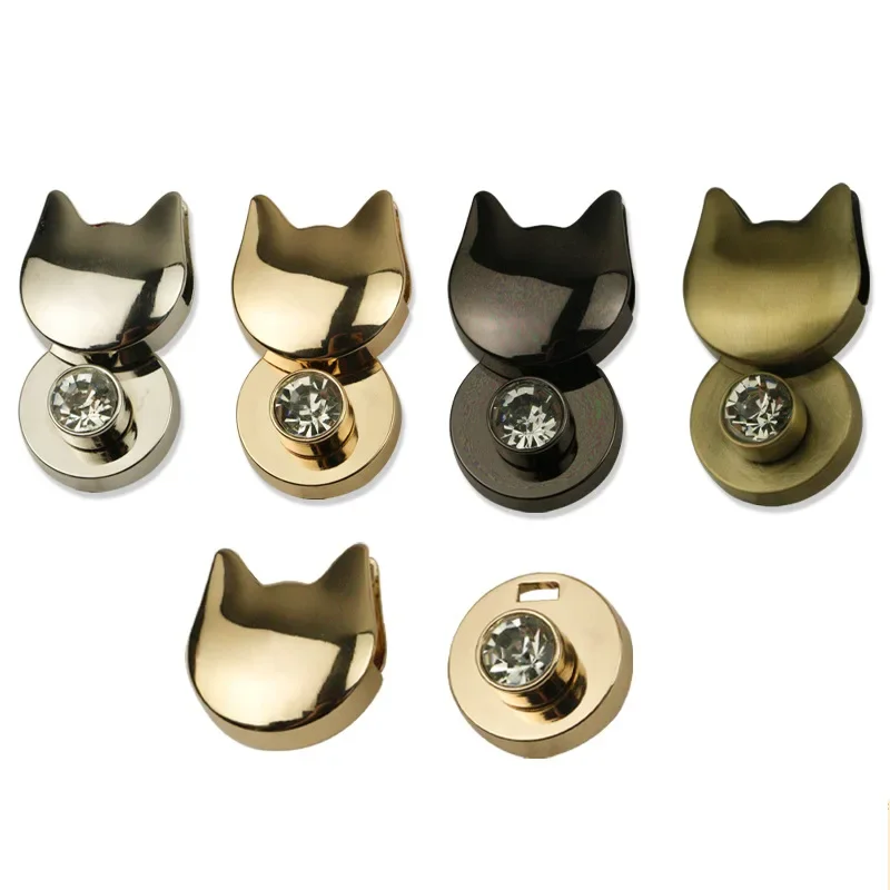 

Hardware Accessories Apparel Luggage Lock Buckle Handbag Cat Head Twist Lock Braided Die-casting Alloy Lock Decorative Buckle