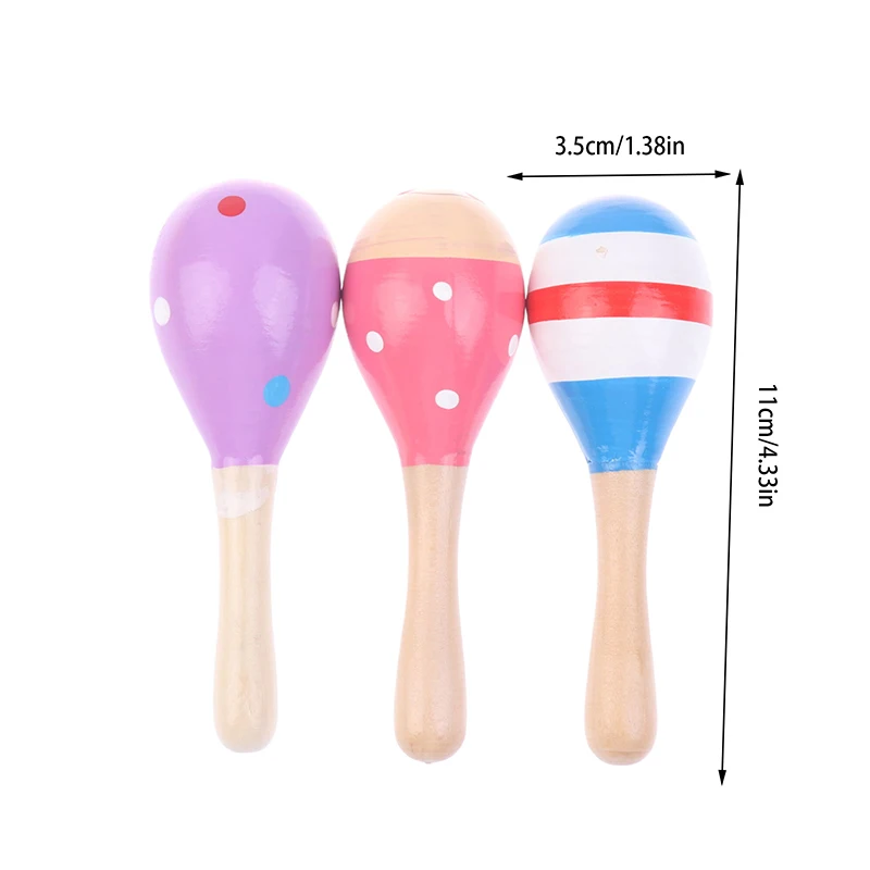 Montessori Wooden Toys Baby Sand Hammer Early Education Music Development Instrument Puzzle Games Toys For Children 1 2 3 Years