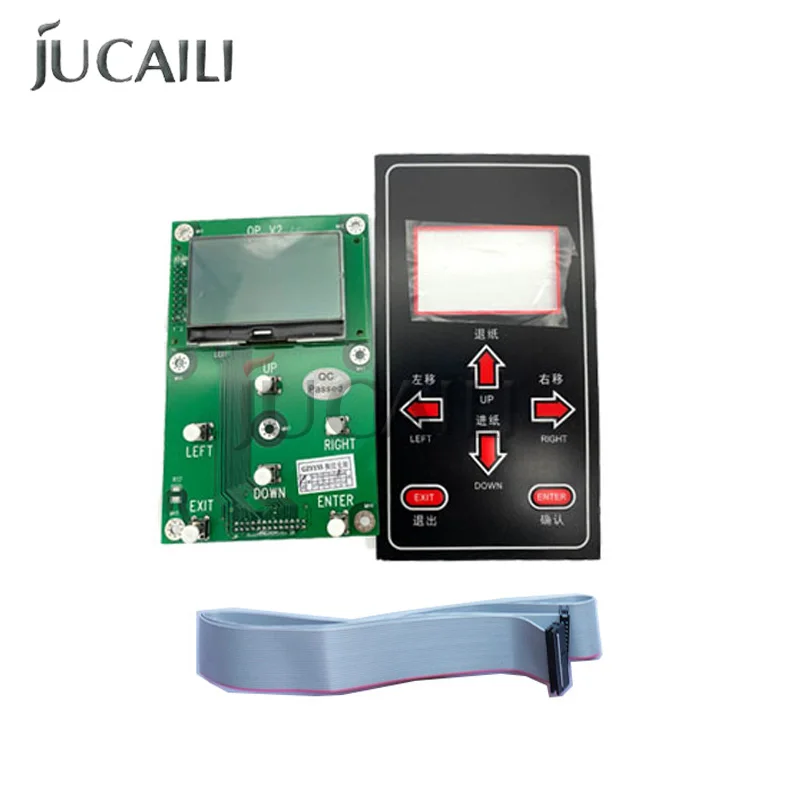 

Jucaili Eco Solvent Printer 6 Buttons Key Board With Screen For Epson DX5/DX7/XP600/5113 For Senyang Single Head Board Kit