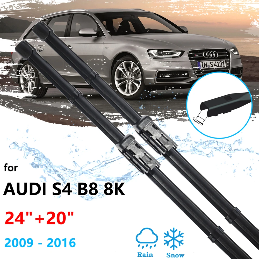 

2x для Audi S4 B8 8K 2009 ~ 2016 передние зимние щетки стеклоочистителя резак лобовое стекло щетки для очистки лобового стекла автомобильные аксессуары