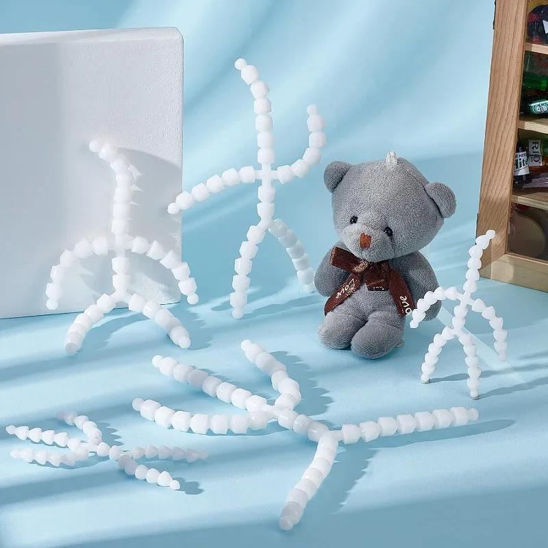 6pcs Body Joint Skeleton 3 Sizes Figure Movable Skeleton Plastic Joint Jeton Ball Socket Teddy Bear Connectors Soft Making Limbs