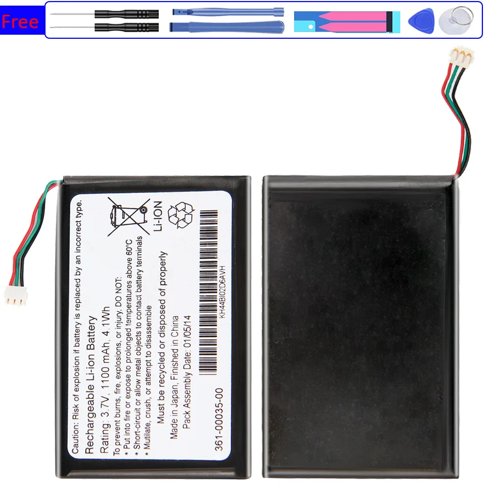 

High Quality Watch Battery For Garmin Edge 800 810 361-00035-00 361-00035-07 361-00035-03 Batterie High Capacity Battery +Tools