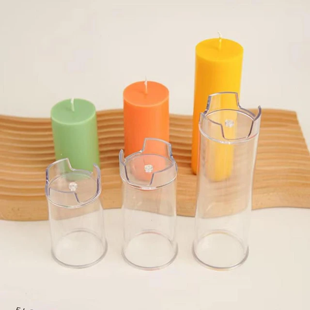 Cylindrical Candle Mold Steeple Candle Acrylic Molds for Candle Making  Candle Diy Craft Mold Soap Mold Resin Molds Baking Molds 