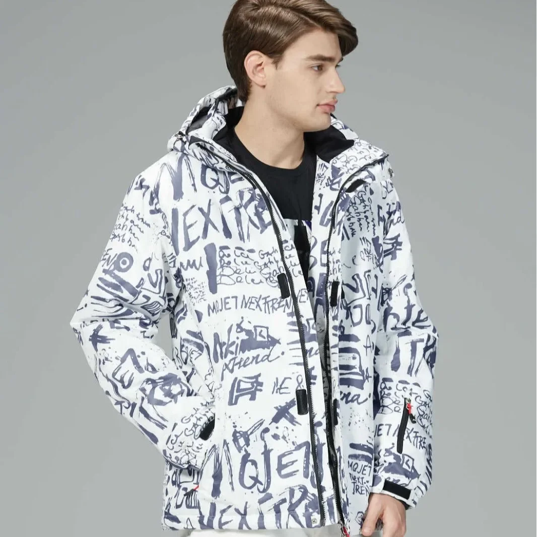 Deep Khaki Color Ski Suit Single Board Double Board Thickened Skiing Outdoor Fattening, And Enlarged Men's Clothing