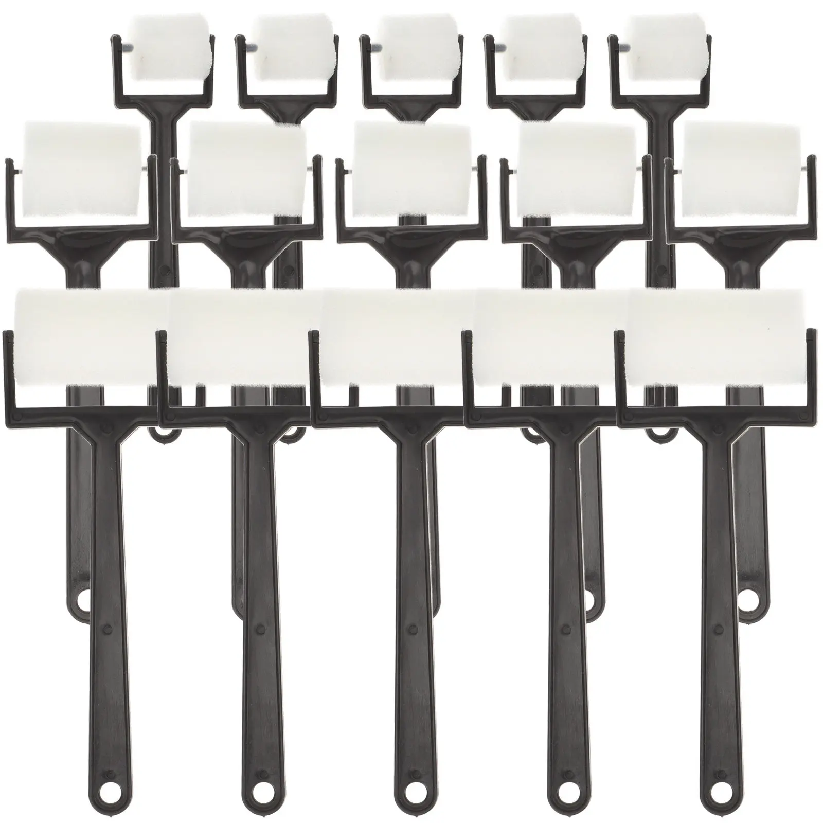15Pcs 스폰지 페인팅 브러쉬 롤 세트 어린이를위한 안전하고 무독성 작은 손 유치원 미술 재료 공예 그림 용품