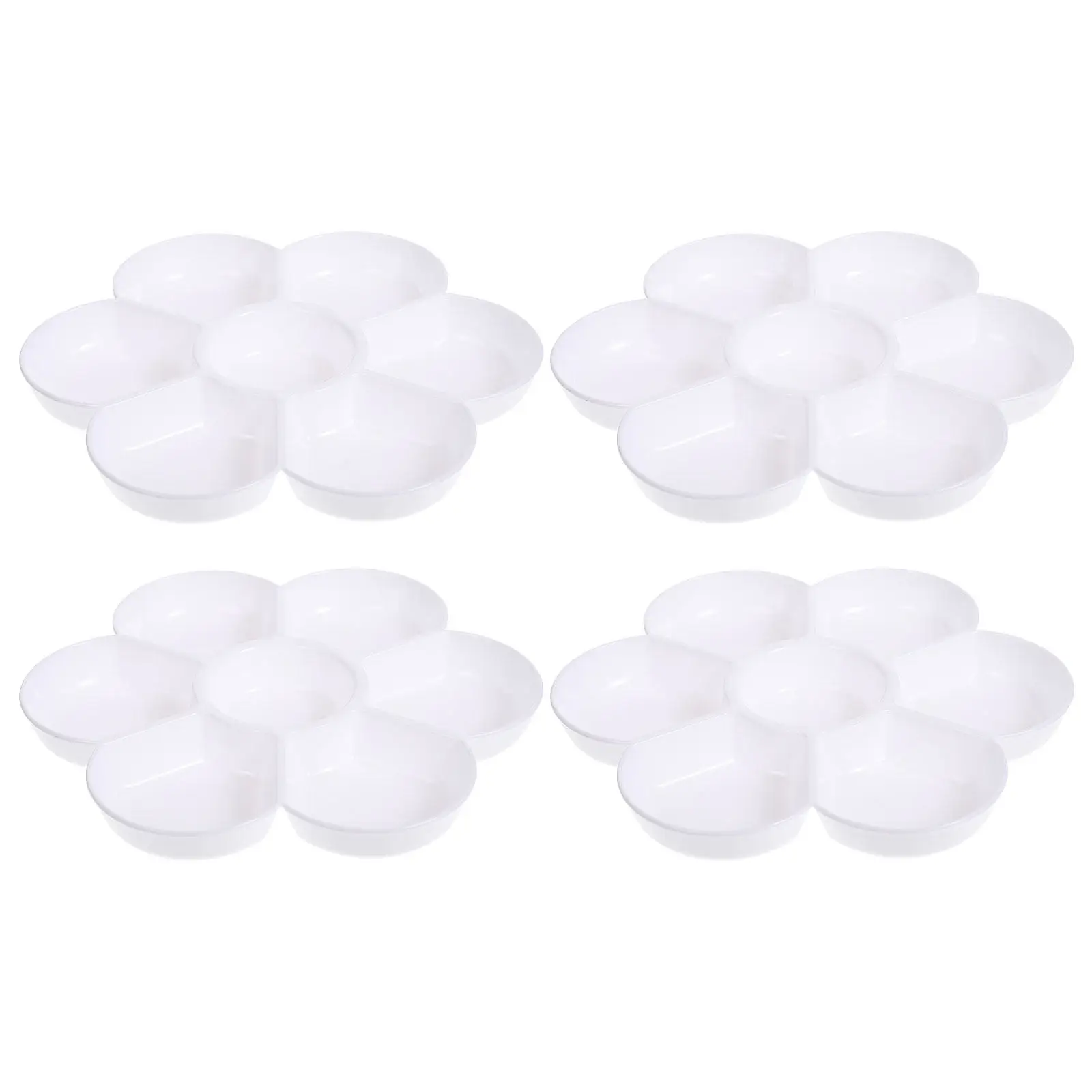4Pcs 페인팅 컬러 트레이 비 필름형 컬러 코팅 섬세하고 매끄러운 표면 수채화 물감 트레이 스케치 여행용 보관 아트