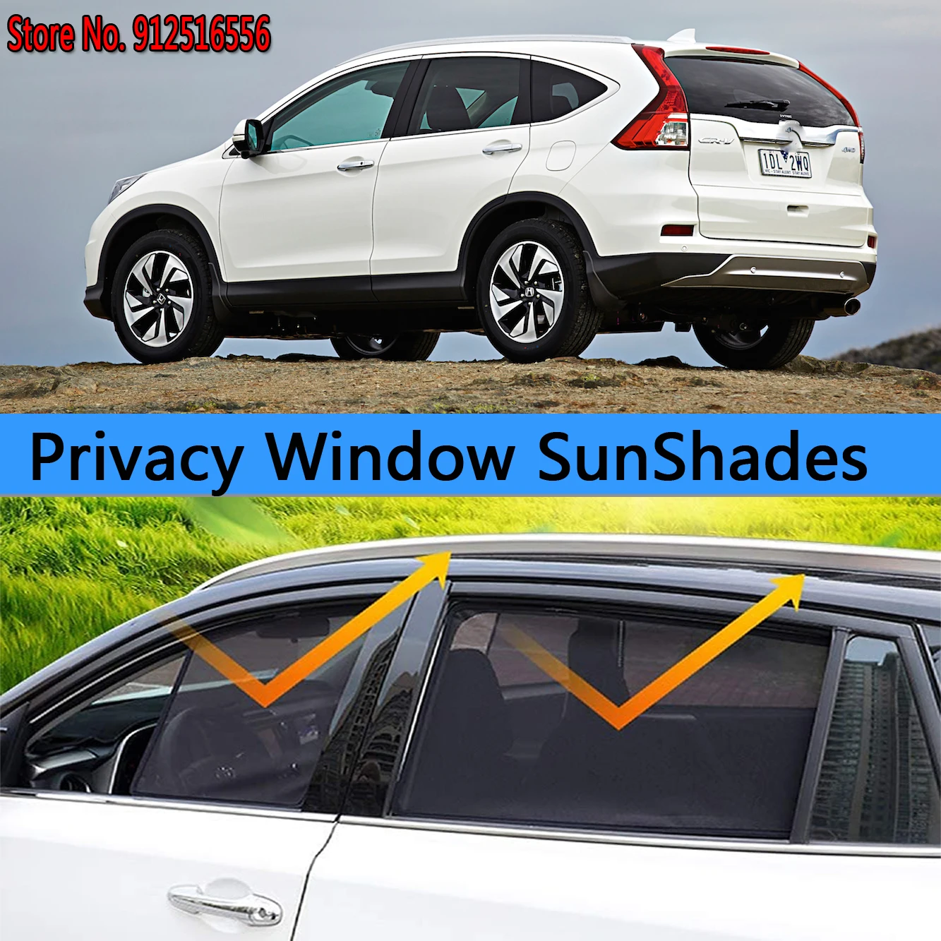 

Side Sun Shade Shading Protection Window SunShades Sunshield Accseeories for Honda CR-V CRV RM1 RM2 RM3 RM4, RE5–RE6 2012 – 2016