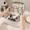 MIROSIE-Large Capacity Makeup Organizer with Separate Compartments, Stylish Multi-functional PU Travel Toiletry Bag, Makeup Bag 2
