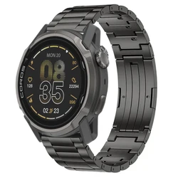 Enhanced Titanium Strap, 20mm 22mm Replaceable Wristband, Ocean Bracelet - Sunnto 9 - 5 Peak Pro (Titanium gray)