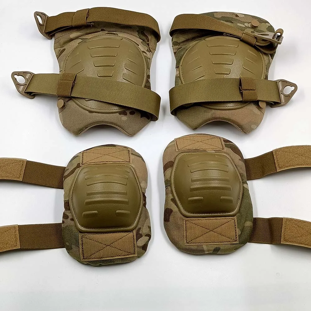 Kit Genouillères Et Coudières Tactiques - Protection Airsoft Militaire Chasse 933283