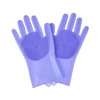 Pet Grooming Gloves Dog Cat Bathing Cleaning Glove Shampoo Scrubber Clean Soft Silicone Hair Removal Glove Hand Skin Protection 3