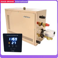 12KW Automatic Stainless Steel Steam Generator with Digital Controller Sauna Room Steam Bath Machine for Spa Automatic Descaling 1