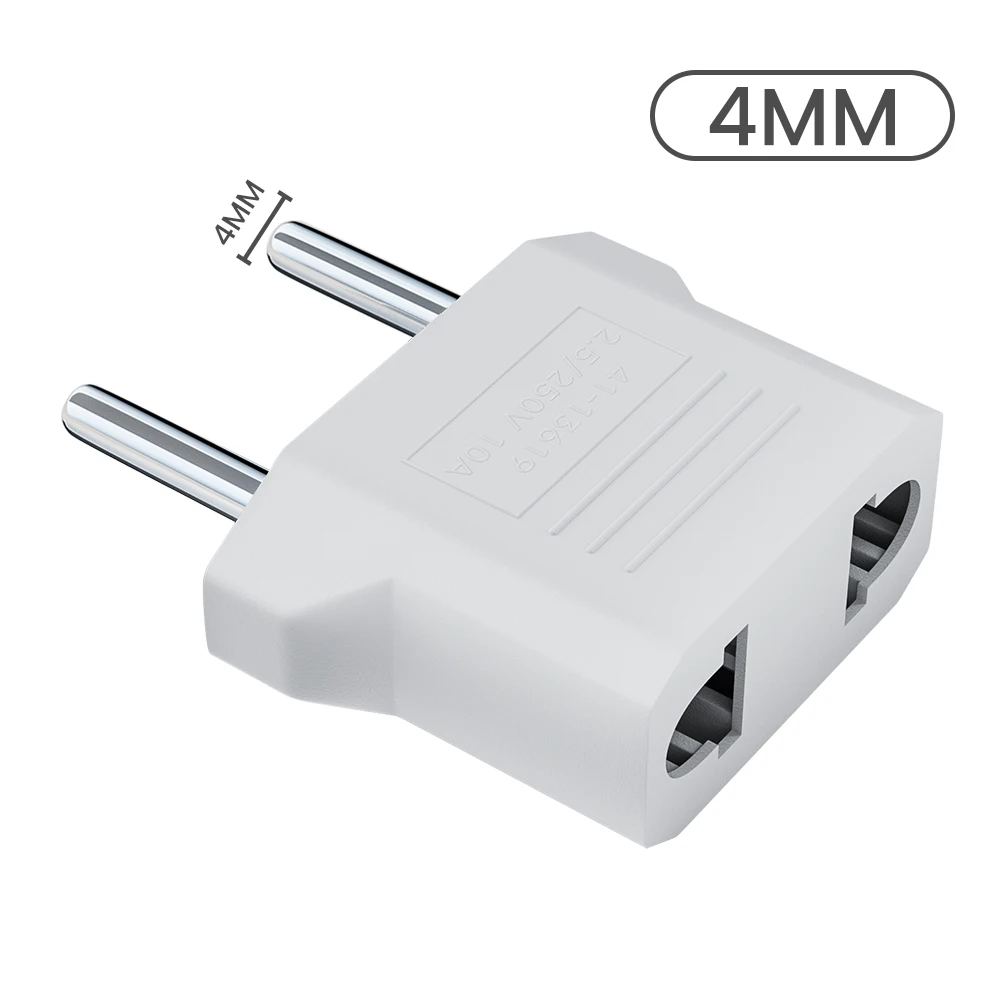 Portable Universal US to EU Plug Adapter for Fast Charging and Power Connectivity