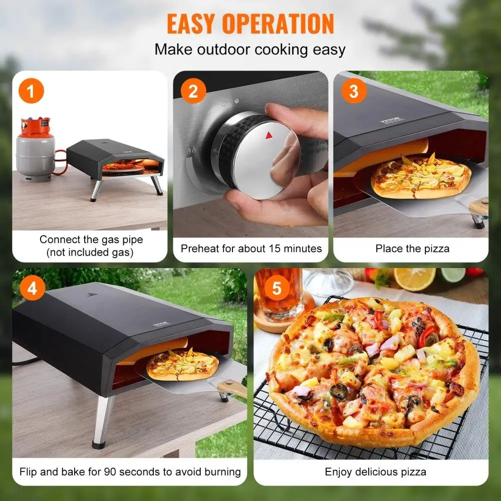 13 Inch Portable Gas Pizza Oven 3