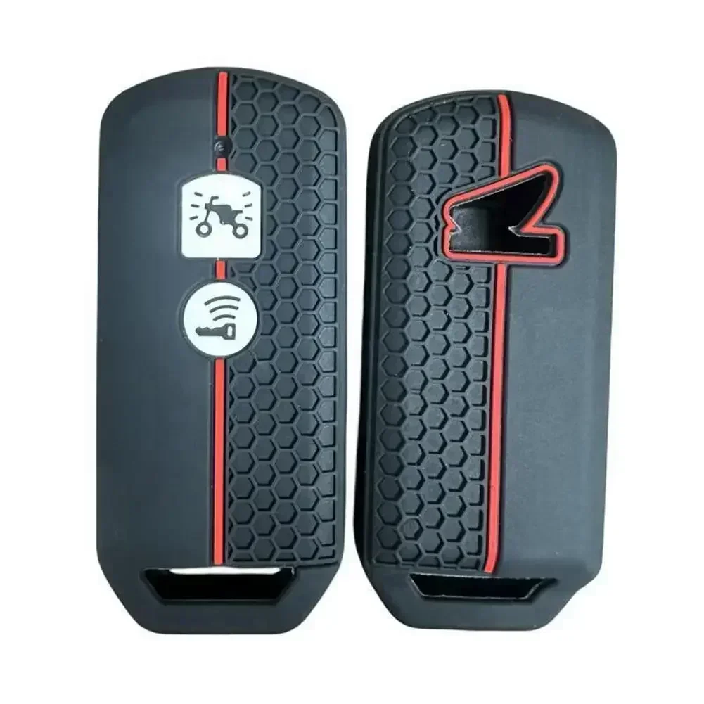 Case Key Cover Silicone Black Cover Case Key Motorcycle Remote Control Replacement For Honda PCX 150 Convenient Key Case Key Case Cover Car Key Shell Remote Control Case Cover