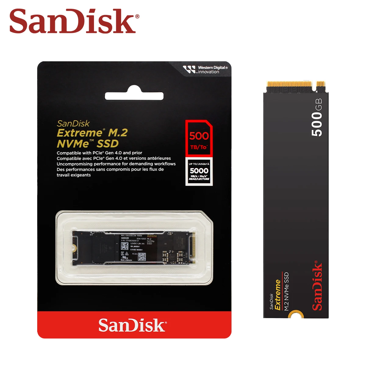 SanDisk Extreme M.2 NVMe SSD PCIe4.0 Internal Hard Disk 500GB 1TB 2TB M