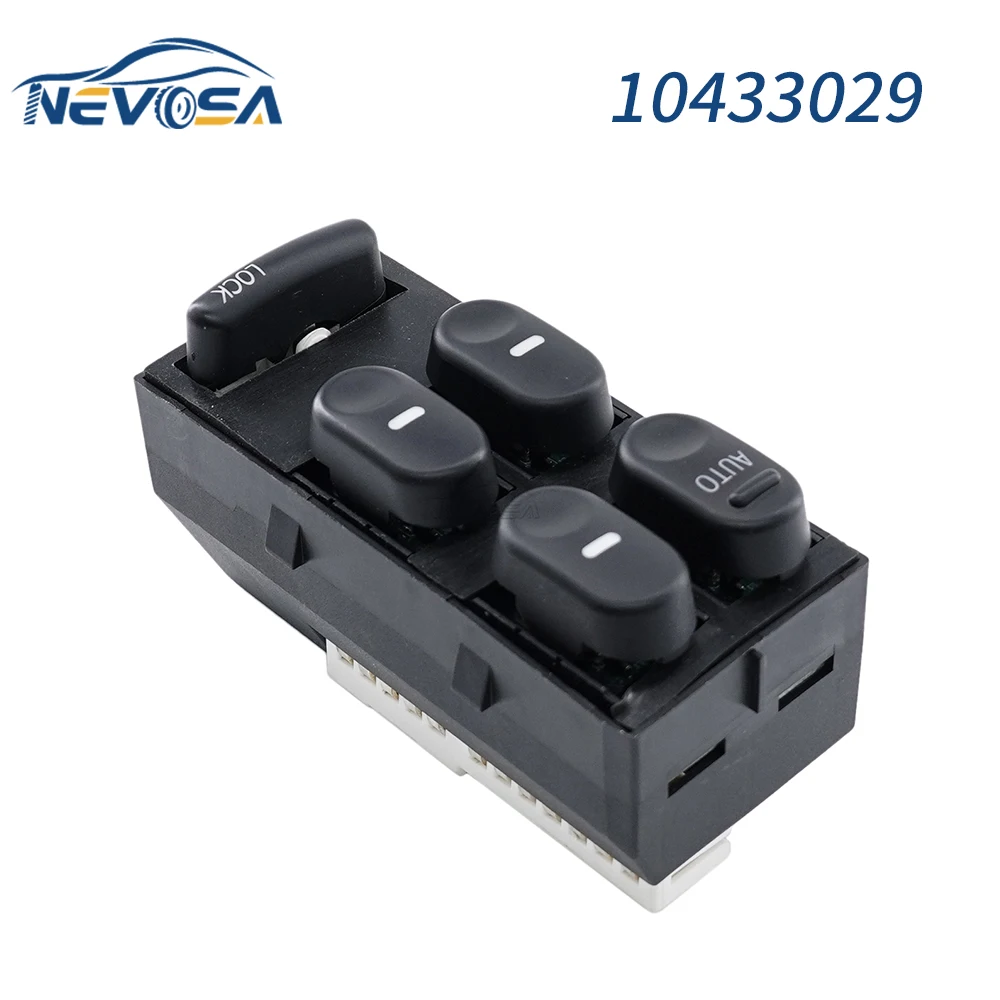 

NEVOSA 10433029 Single Auto Left Side Electric Power Window Switch Lock Button For Buick Century 3.1L Regal 3.8L Car Accessories