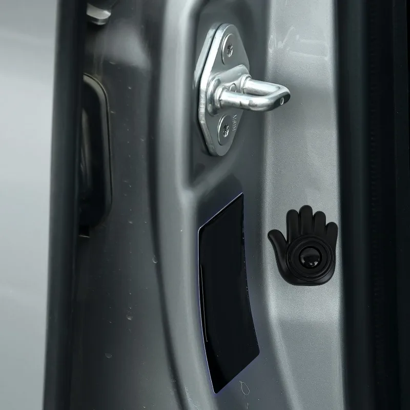 Creative Palm Shape Silicone Bumper Pads Car Door Anti Collision Protector Thick Adhesive Door Edge Guard Anti Scratch Mats