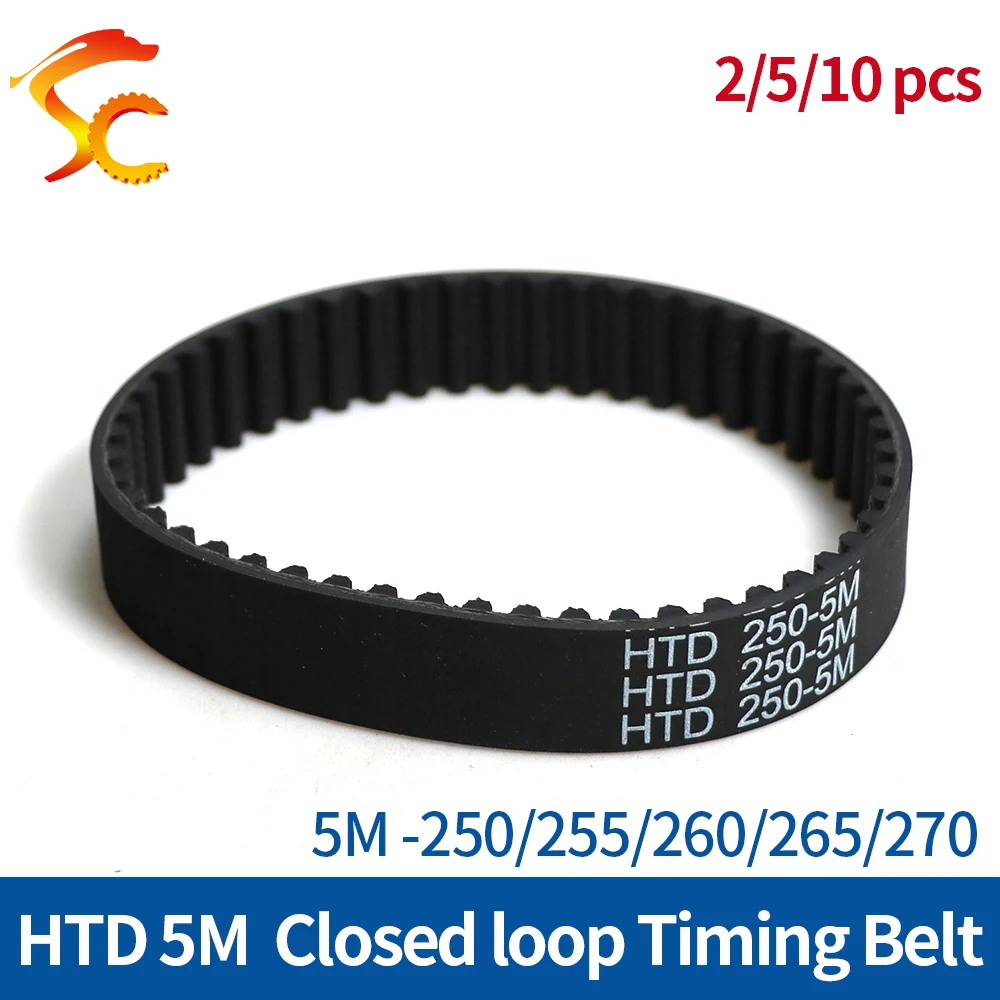 Correia Dentada Correia Síncrona Polia Transmissão de Borracha Comprimento 10 mm 15 mm 20 mm 25 mm Largura mm 250 mm 255 mm 260 mm 265 mm 270 Milímetros Htd5m