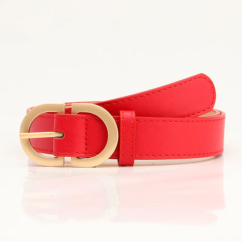 Chic Women's Fashion Belt with Metal Buckle - Available in Multiple Colors