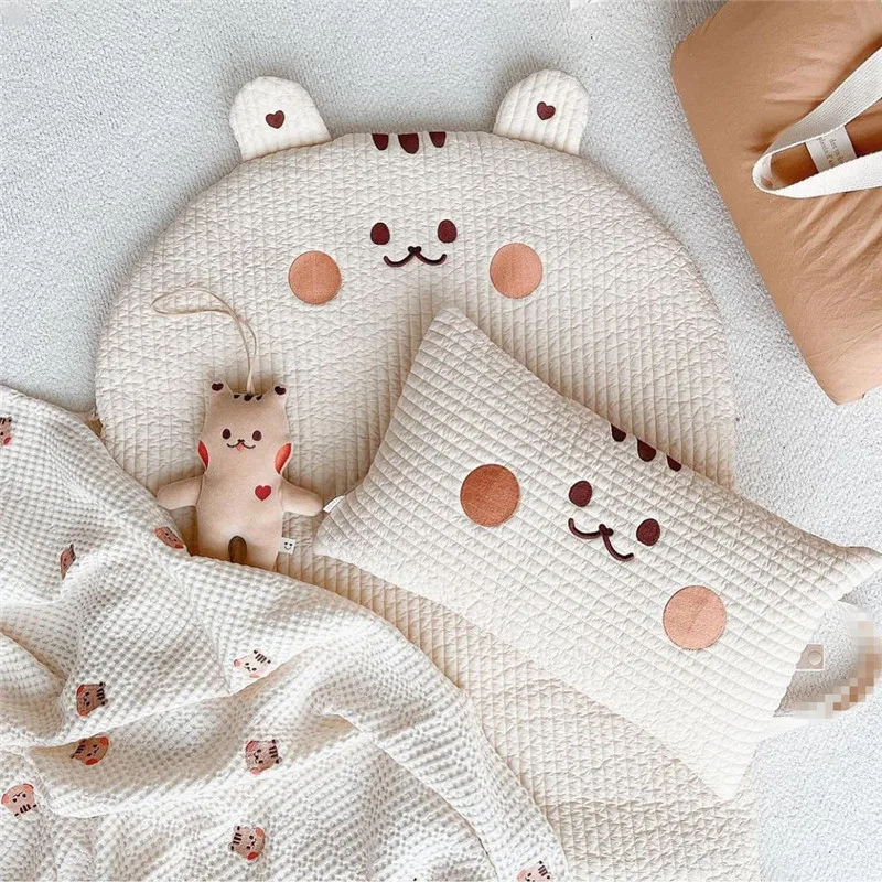 Portable Baby Mattress Crib Kids Napping Cushion Folding Thick Mattress Kindergarten Air Conditioner Quilt Newborn Crawl Mat Pad