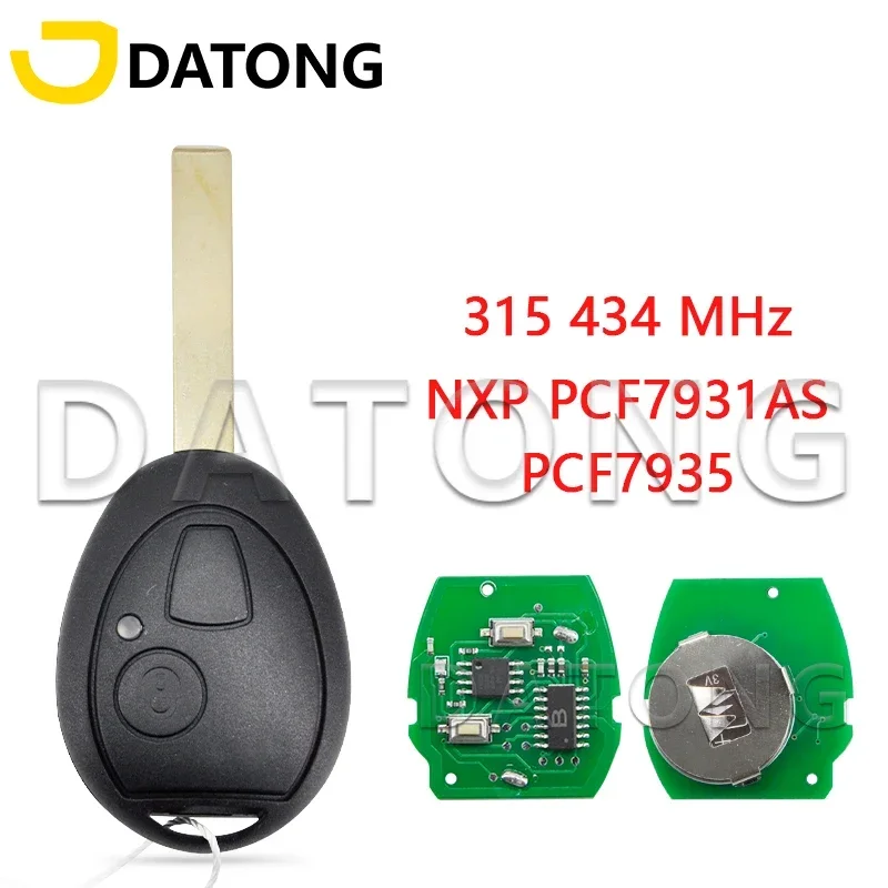 

Datong World Car Remote Key For Bmw Mini Cooper S R50 R53 ONE Full 7935 PCF7930/31AS 315 Mhz 434 Auto Smart Rplace Blank