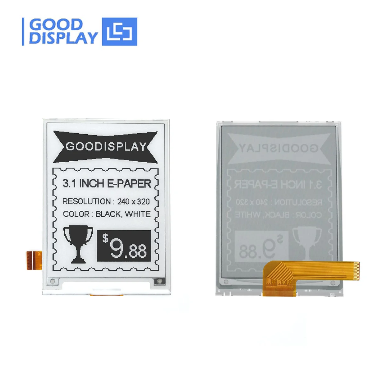 Ecrã E-papel Mini Spi Painel Epd Atualização Parcial 3.1 320x240 Gdeq031t10 - Imagem 2