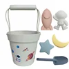 2023 New Summer Beach Toys for Kids Soft Silicone Sandbox Set Beach Game Toy for Send Children Beach Play Sand Water Play Tools 6