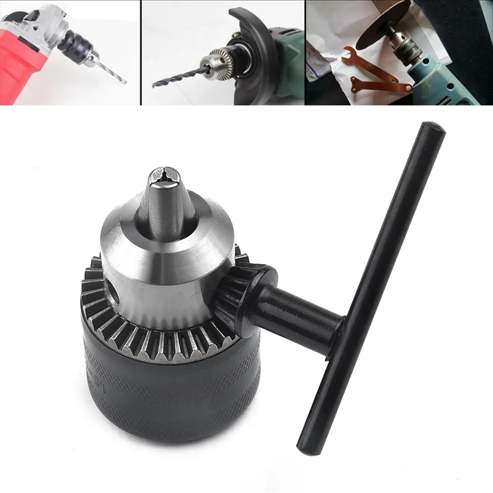 

Socket Drill Adapter Bits Changed Key Supplies Workshop 1.5-13mm 1/2 inch Wrench Black Chuck Electric Impact Kit