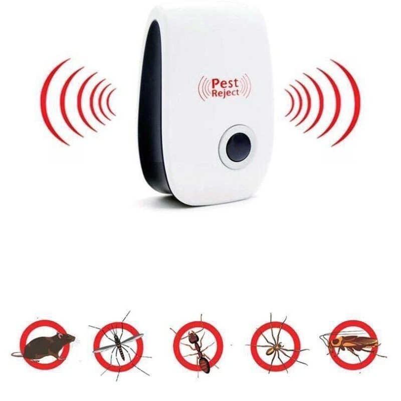 Electronic Pest Reject Ultrasound Mouse Cockroach Repeller Device Insect Rats Spiders Mosquito Killer Pest Control Household