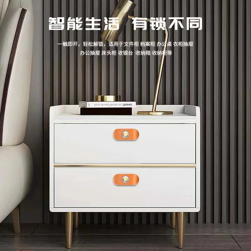 Drawer fingerprint lock Bedside table Cabinet lock Shoe cabinet Wardrobe Smart Bluetooth handle-free home office