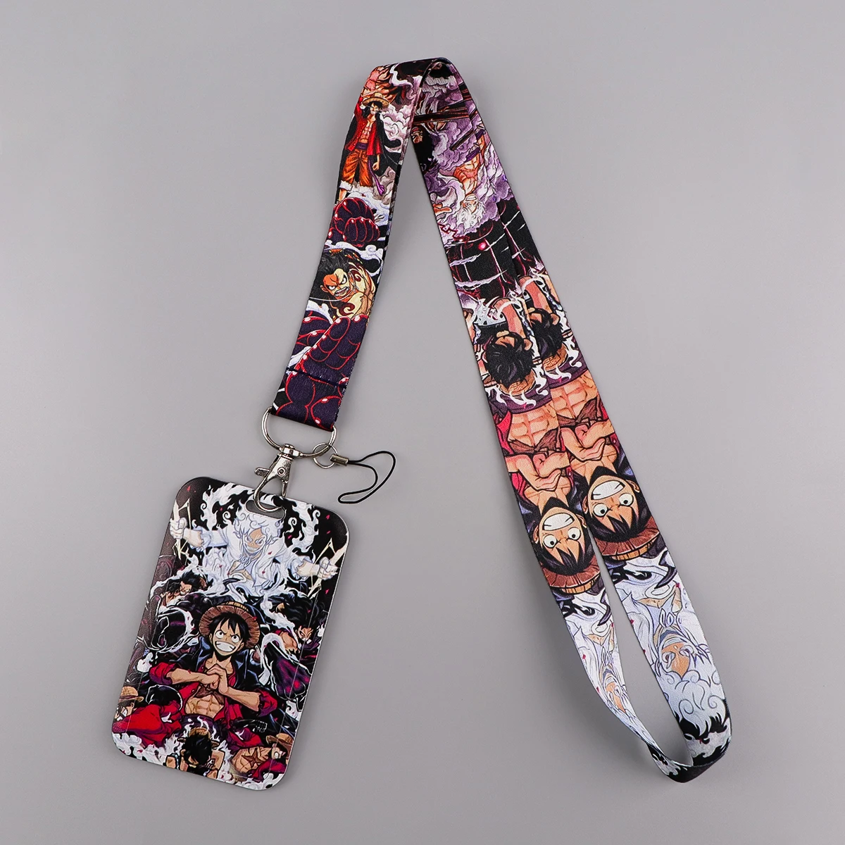 Anime Pirate Card Holder Neck Strap Key ID Card Phone Straps Badge Holder Keyrings Cosplay Accessories Gifts Zoro Lanyard