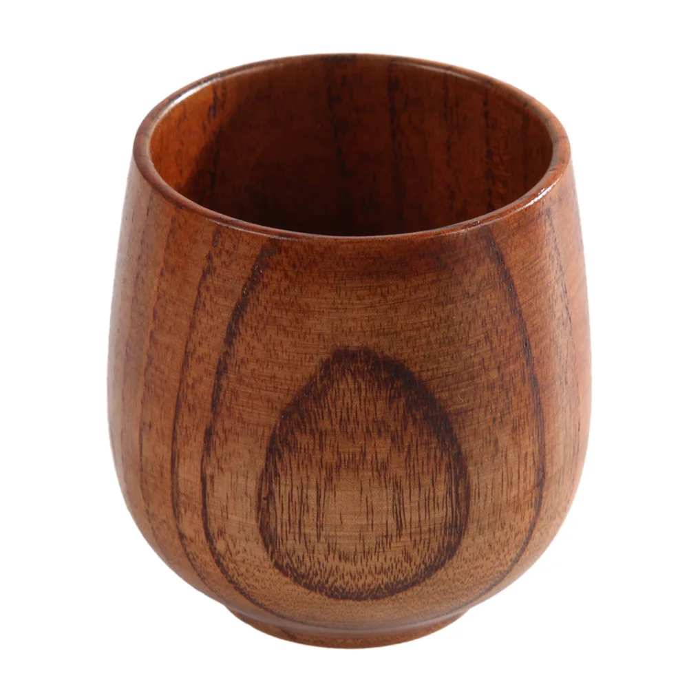 180ml Primitive Handmade Natural Spruce Wood Wooden Cup Mug Breakfast Beer