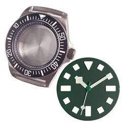 Titanium 42mm FXD 20BAR Sapphire Watch Case with Multicolor Luminous Dial - Fit ETA2824 PT5000 (Green Dial Set)