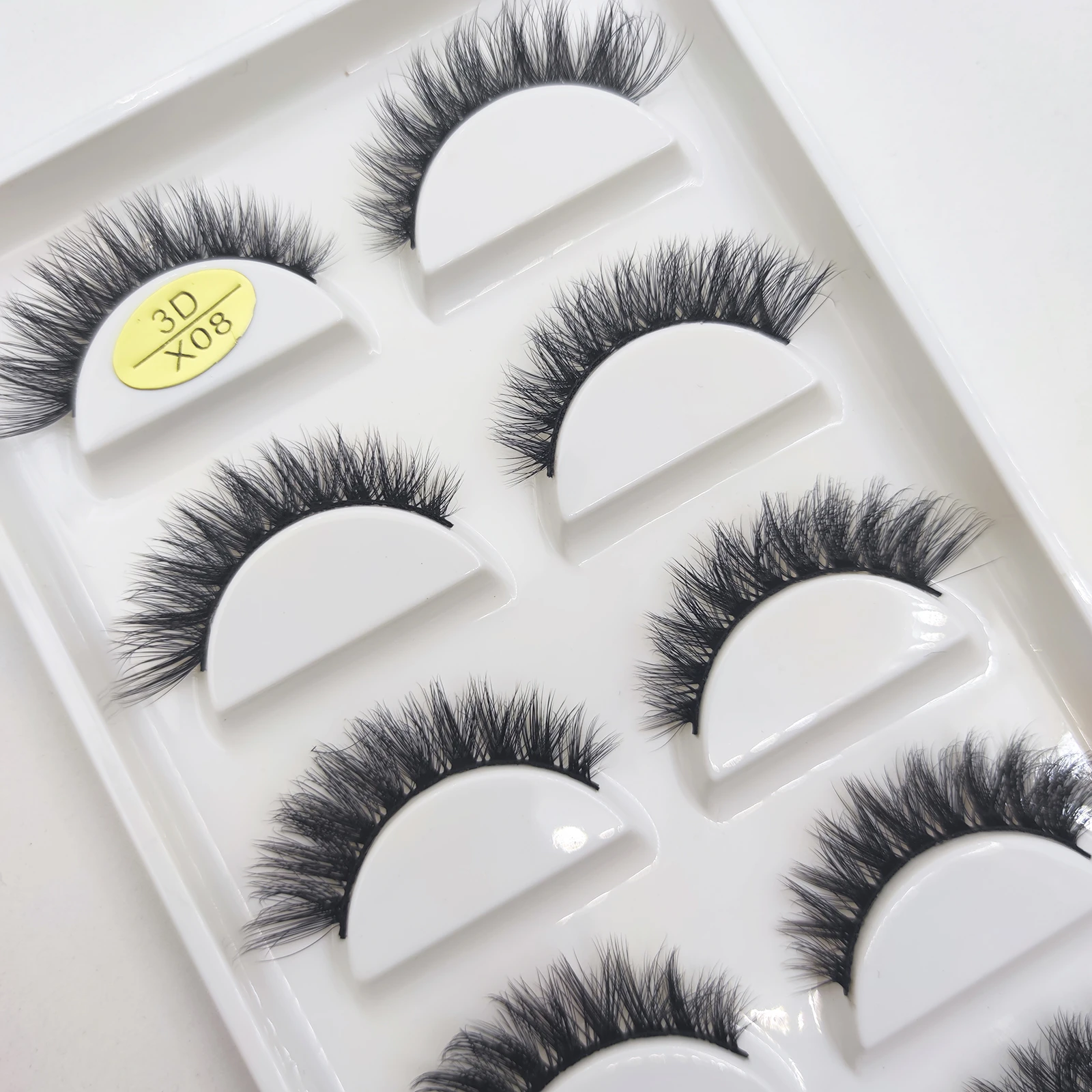 28 Style 5 Pairs 3d Mink Natural Eyelashes Thick False Eyelash Fake