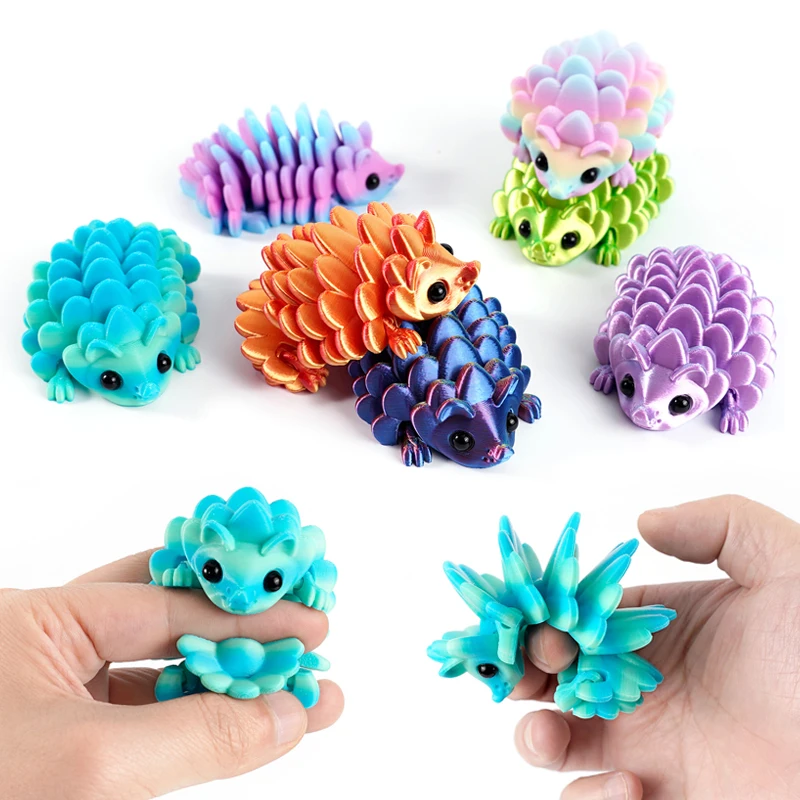 Versatile 3D Printed Hedgehog Figurine - Indoor & Outdoor Decorative Collectible Toy