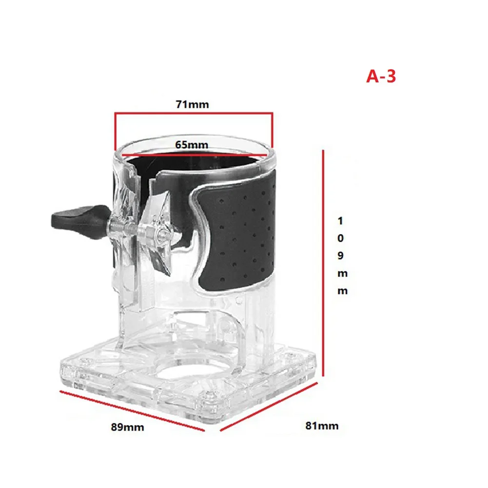 Trimming Machine Transparent Base 3703 Wooden Router Base For MakitaRT0701C Woodworking Trimming Machine Accessories 5
