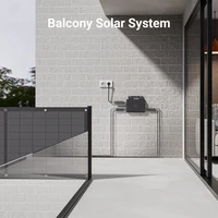Kit Système Solaire de Balcon 800W avec Micro-onduleur, 4 Panneaux Solaires Flexibles 200W, Plug & Play, Surveillance par Application WiFi 6